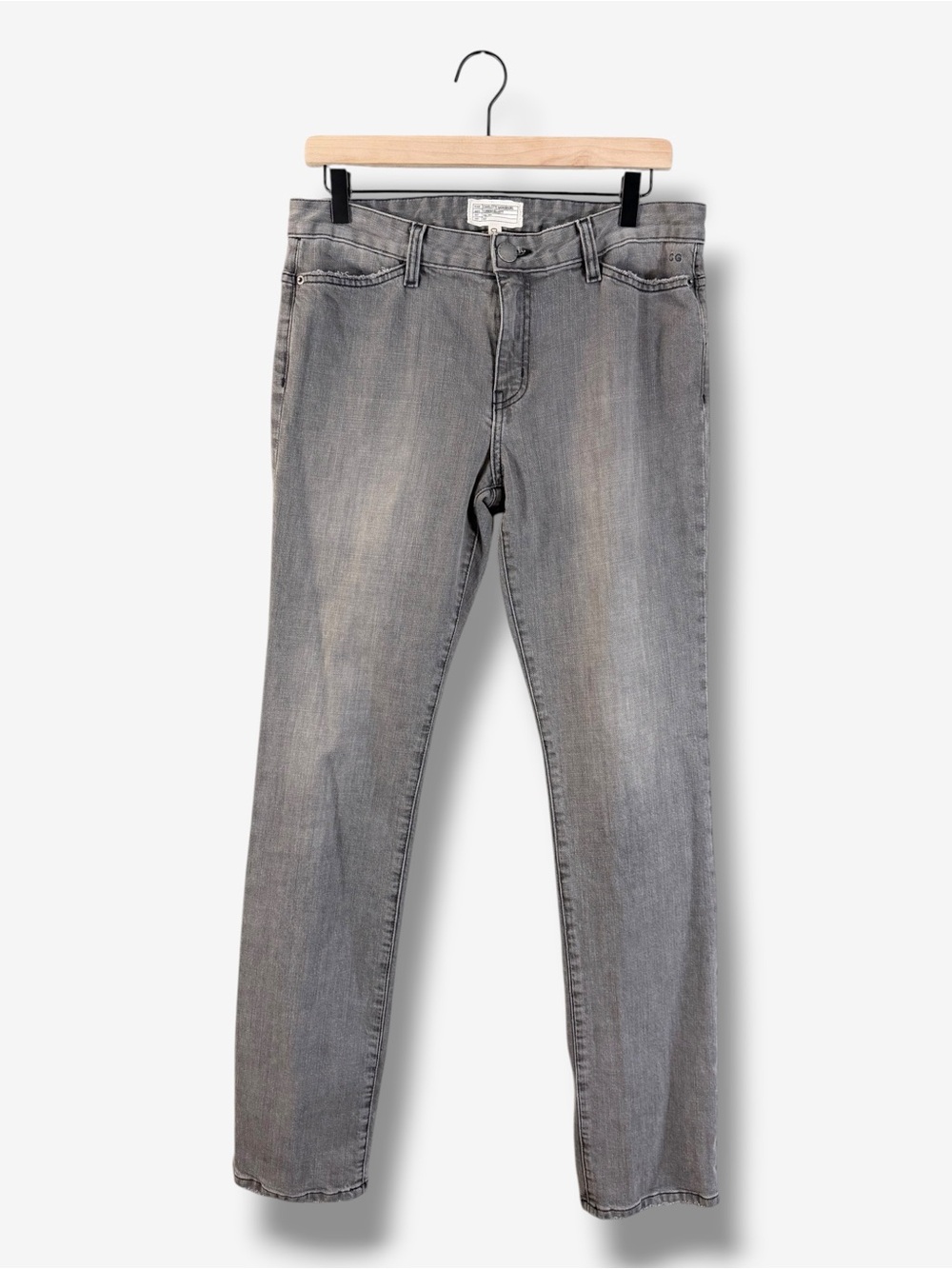 Charlotte Gainsbourg x Current Elliott Gray Slim Straight Jeans 30 Fall 2014